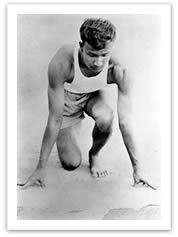 Sri Chinmoy as a young sprinter